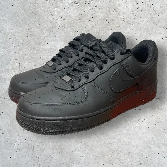 NIKE Air Force 1 Low Retro Premium "Triple Black"