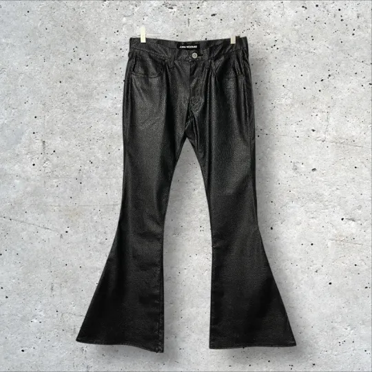 JUNYA WATANABE シンセティックレザーフレアパンツ