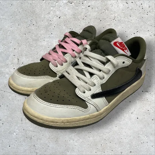 NIKE × Travis Scott PS Jordan 1 Low OG SP "Reverse Olive"