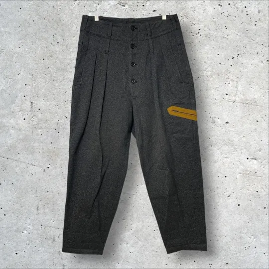 YOHJI YAMAMOTO POUR HOMME サイドポケットタックワイドロングパンツ