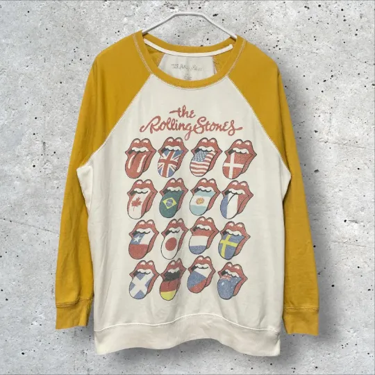 THE ROLLING STONES プリントデザインスウェットカットソー