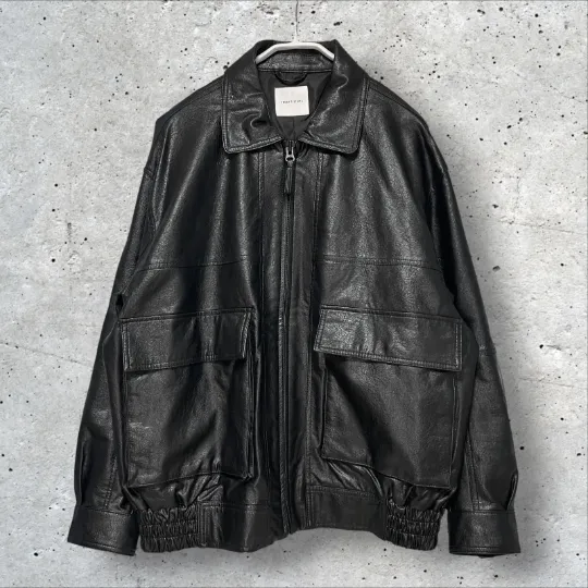 FREAK’S STORE フラップポケットフェイクレザージャケット