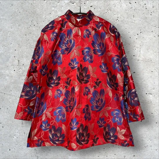 COMME des GARCONS COMME des GARCONS フローラル・ジャガード・マンダリンカラージャケット