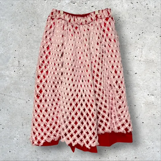 COMME des GARCONS チュール・ブレイド・メッシュ ミディアムスカート