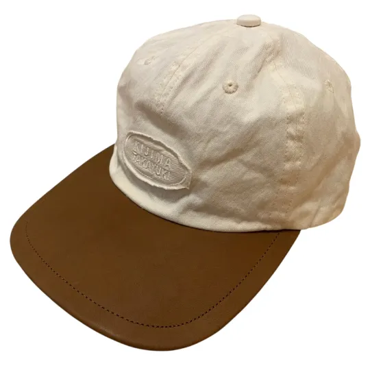 KIJIMA TAKAYUKI COTTON & LEATHER TRUCKER CAP